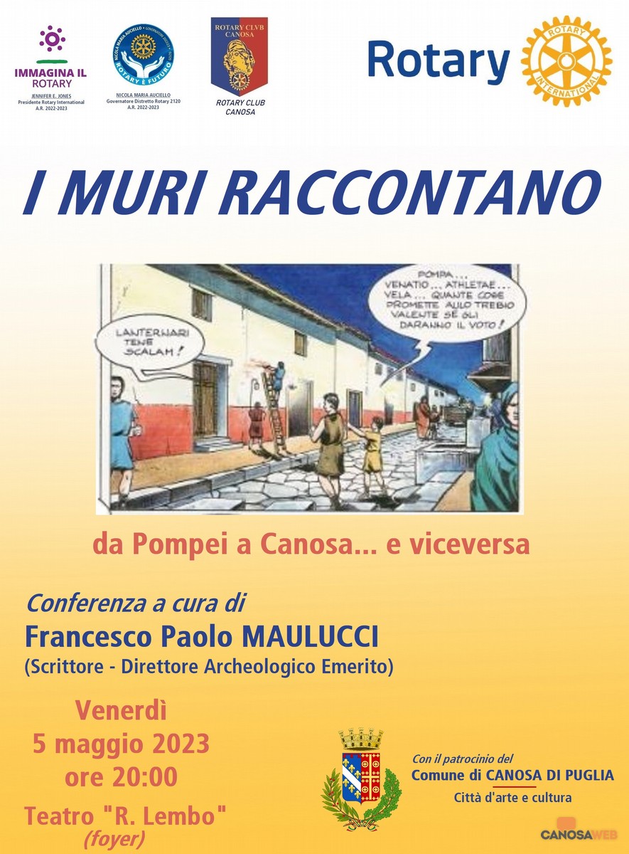 Conferenza: "I Muri raccontano - Da Pompei a Canosa... e viceversa"