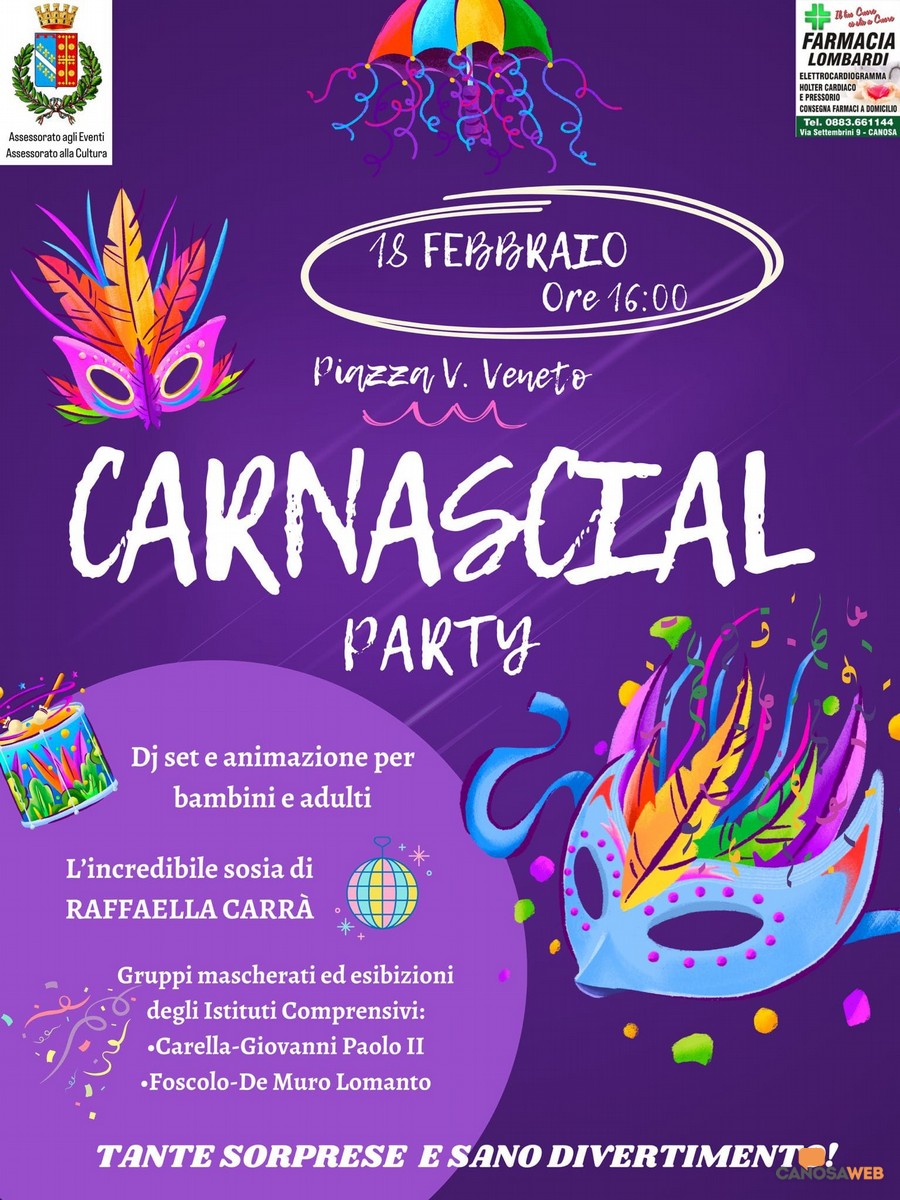 Canosa: Carnascial Party in Piazza Vittorio Veneto