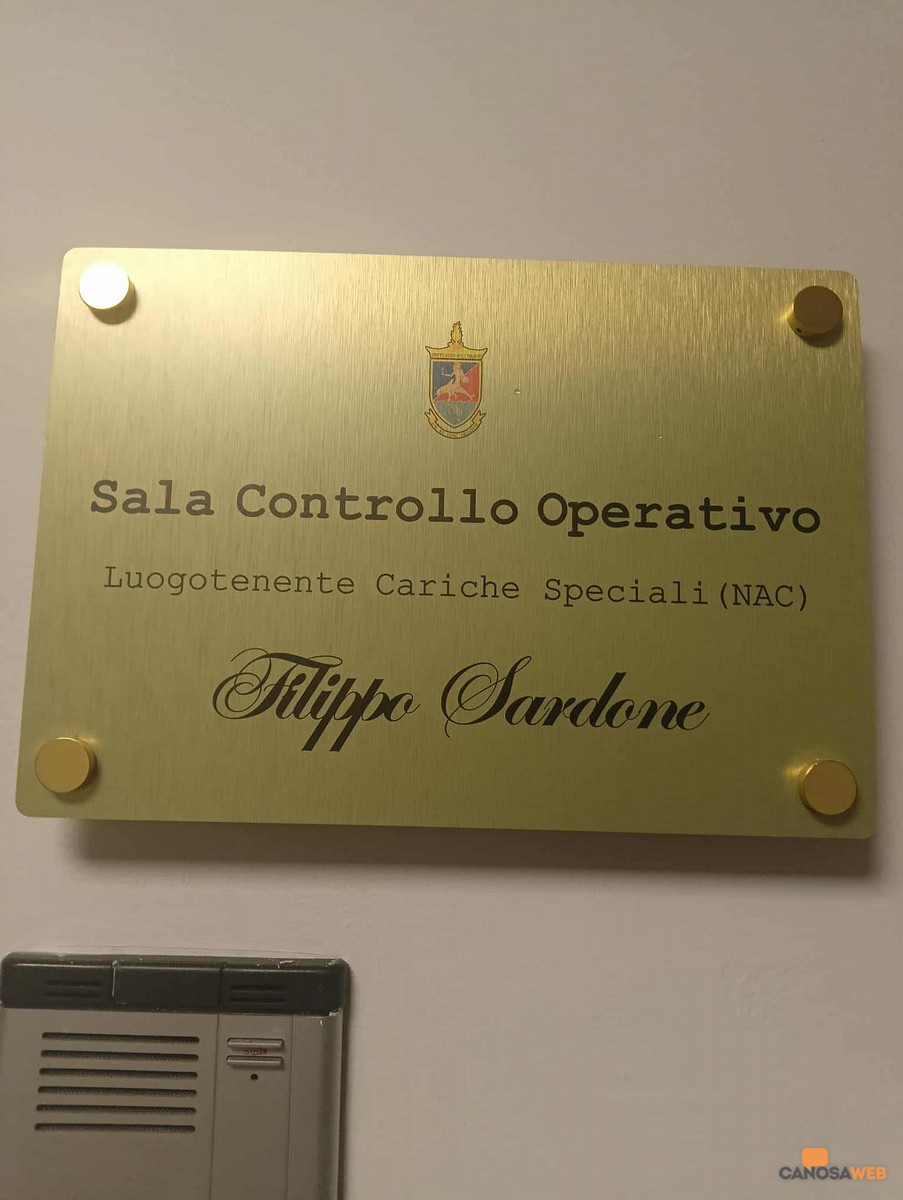 A Filippo Sardone intitolata la Sala Controllo Operativo del Gruppo Aeronavale della Guardia di Finanza di Taranto