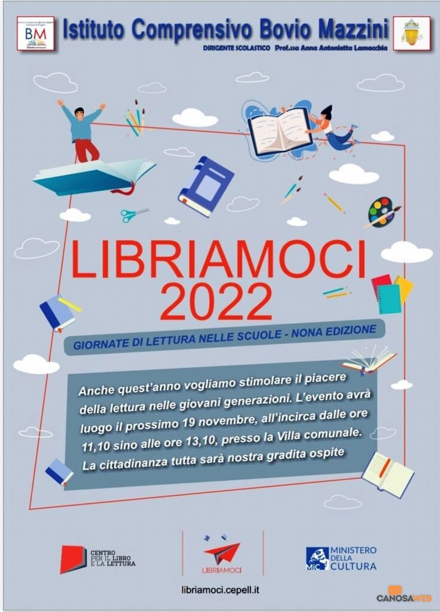 Libriamoci 2022:giornate di letture nelle scuole