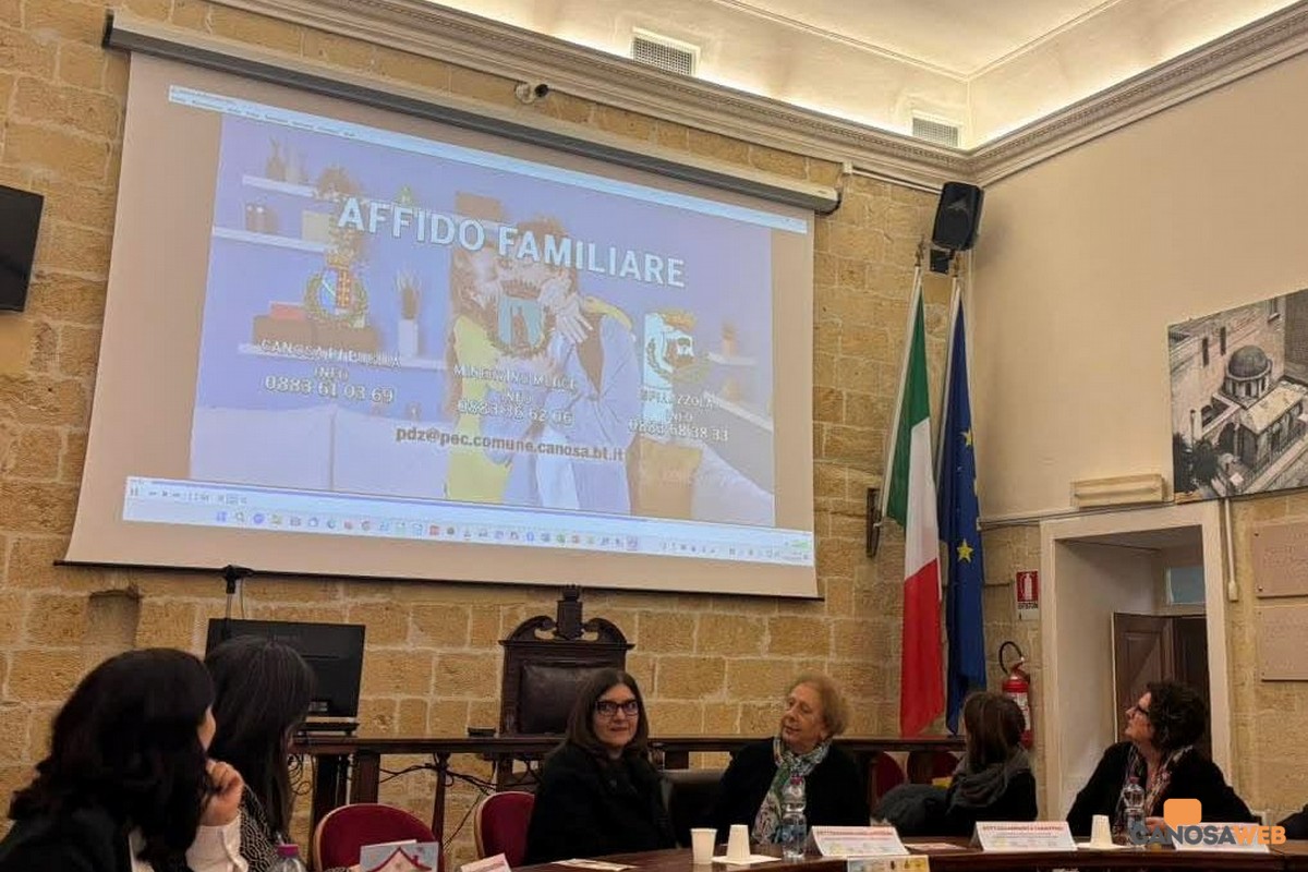 Canosa di Puglia presentato il progetto "L’affido: cura, coraggio e comunità"