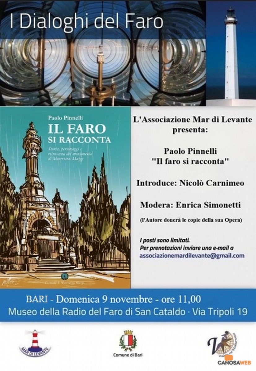 Paolo Pinnelli presenta "Il Faro si racconta" a Bari
