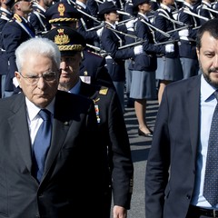 Presidente della Repubblica Sergio Mattarella e Ministro Salvini