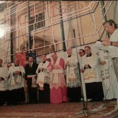 Canosa, 22 luglio 1985:  inaugurazione del busto di San Sabino