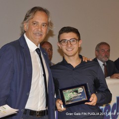 Gran Galà FIN Puglia premiato Ludovico Sassi