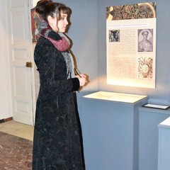 Lucrezia Massari in visita al  Museo dei Vescovi Canosa di Puglia(BT)