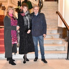 Lucrezia Massari  con i genitori  al Museo dei Vescovi 2020