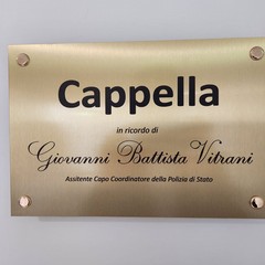 In memoria di Vitrani Giovanni Battista, la cappella della Questura BAT