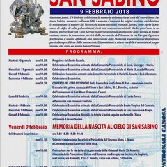 2018 Programma Festeggiamenti in onore di S.Sabino