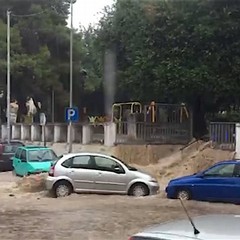 Bomba d'acqua su Canosa