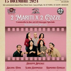 Canosa: In scena la commedia “2 Mariti x 2 Cozze”