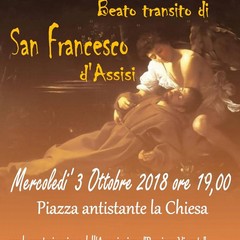 LITURGIA DEL TRANSITO:rievocazione storica della morte del Beato Francesco