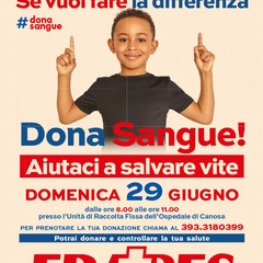 Canosa : giornata di raccolta sangue in calendario domenica 29 giugno 2025