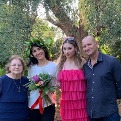 Romina Mazzotta e famiglia