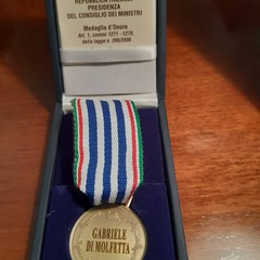 Medaglia d'onore alla memoria di Gabriele Di Molfetta
