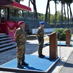 Il colonnello Michele Sciannamea  al comando  del Reggimento Addestrativo della Scuola di Fanteria