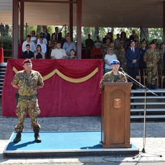 Il colonnello Michele Sciannamea  al comando  del Reggimento Addestrativo della Scuola di Fanteria