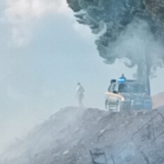 Canosa: In fiamme la pineta del Castello