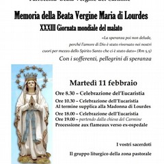 Memoria della Beata Vergine Maria di Lourdes