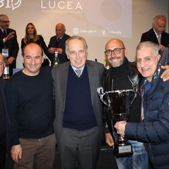 Giancarlo Abete  con Canusium Calcio premiata a Bari