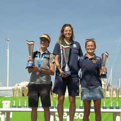 Premiazione, podio femminile. Damiana Monfreda, Sara Carnicelli, Daniela Tarallo
