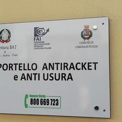 Inaugurata  sede Sportello Associazione Antiracket ed Antiusura  Canosa di Puglia