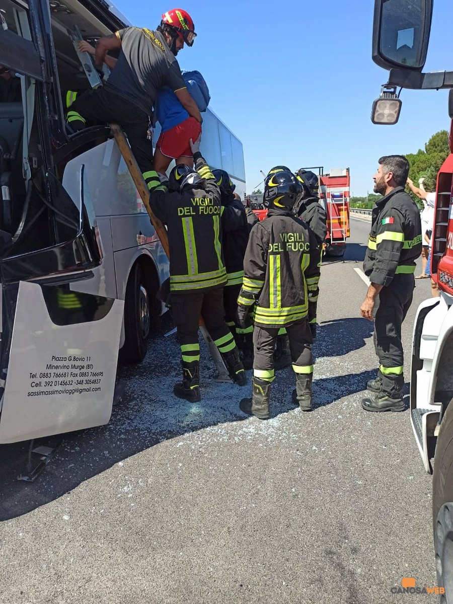 Incidente stradale sulla SS93 da Barletta- Canosa di Puglia