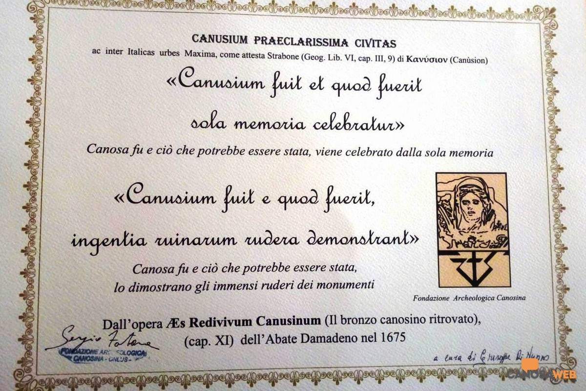 Canusium  praeclarissima  Civitas