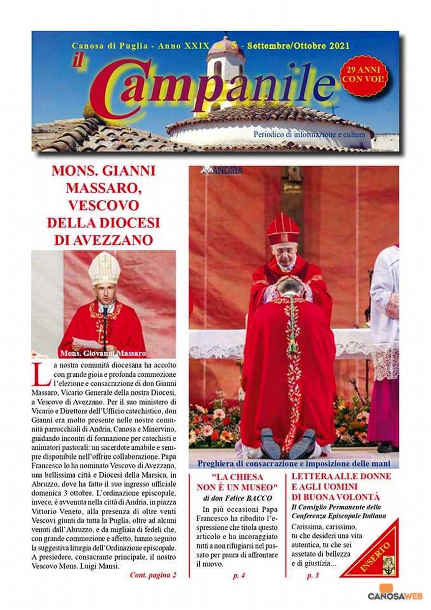 PRIMA PAGINA "Il Campanile" n.5–Settembre/Ottobre  2021