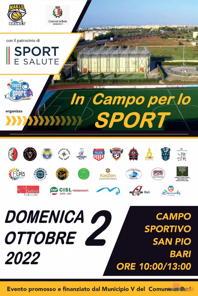 2022- Bari "In campo per lo sport"