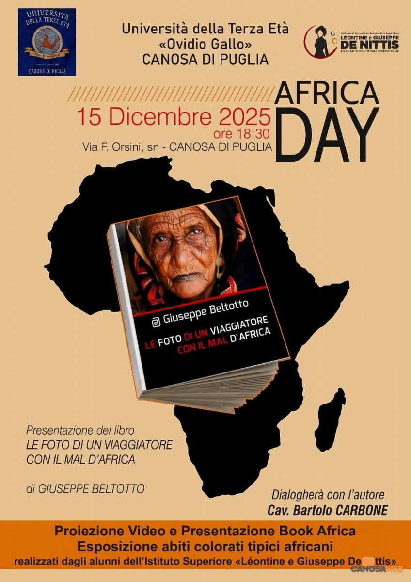 A Canosa, Giuseppe Beltotto fotografo "viaggiatore col mal d'Africa" all'Università della Terza Età