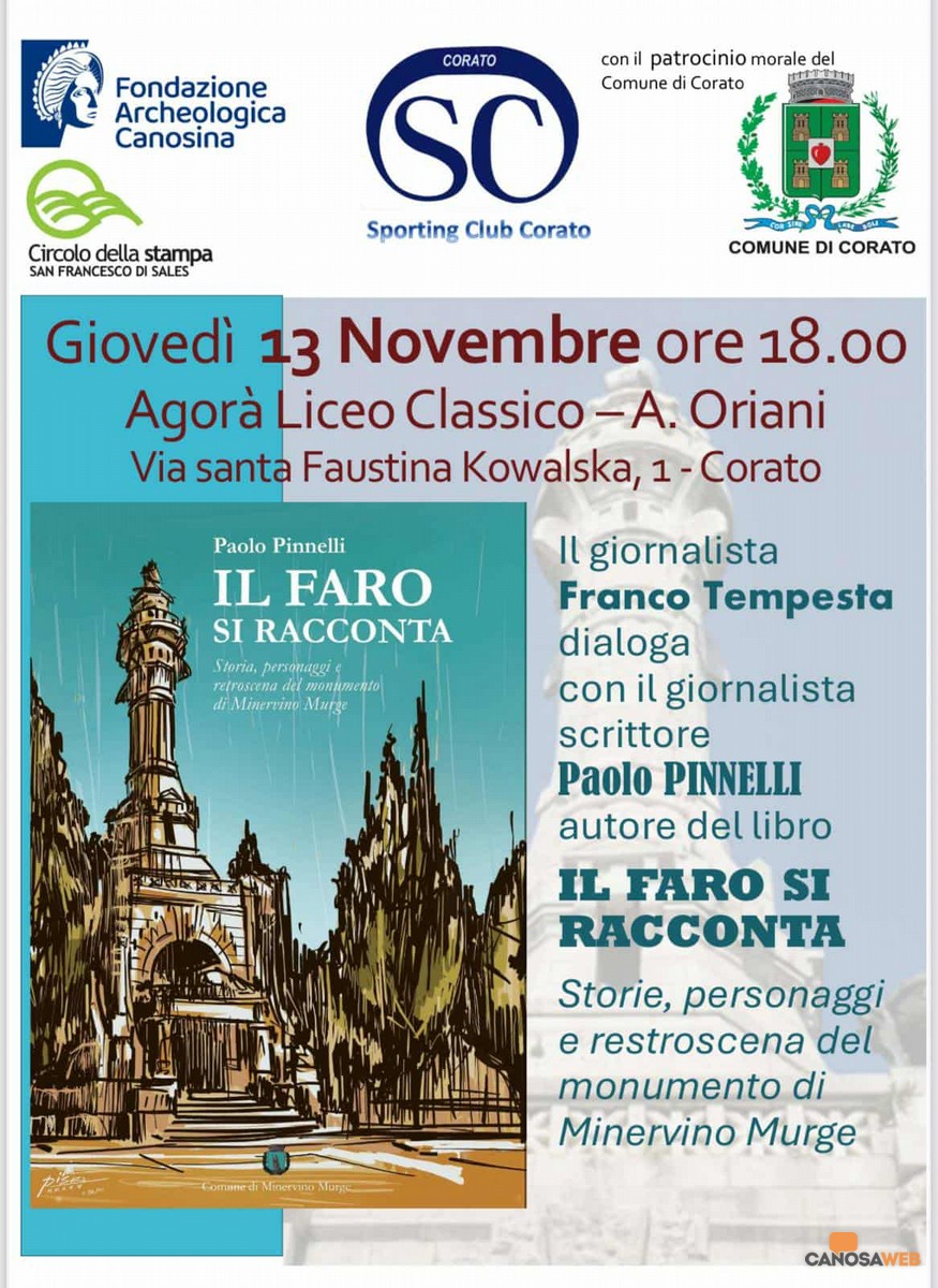 Paolo Pinnelli presenta "Il Faro si racconta" a Corato
