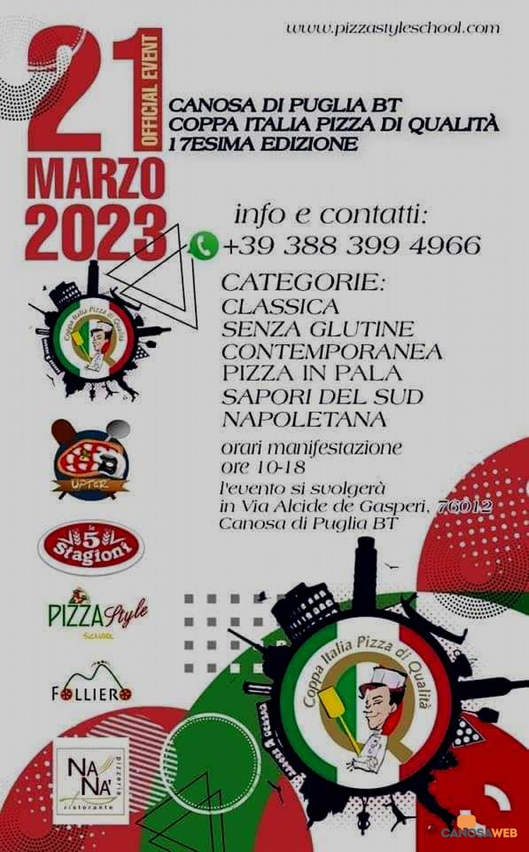 A Canosa, la Coppa Italia “Pizza di Qualità”