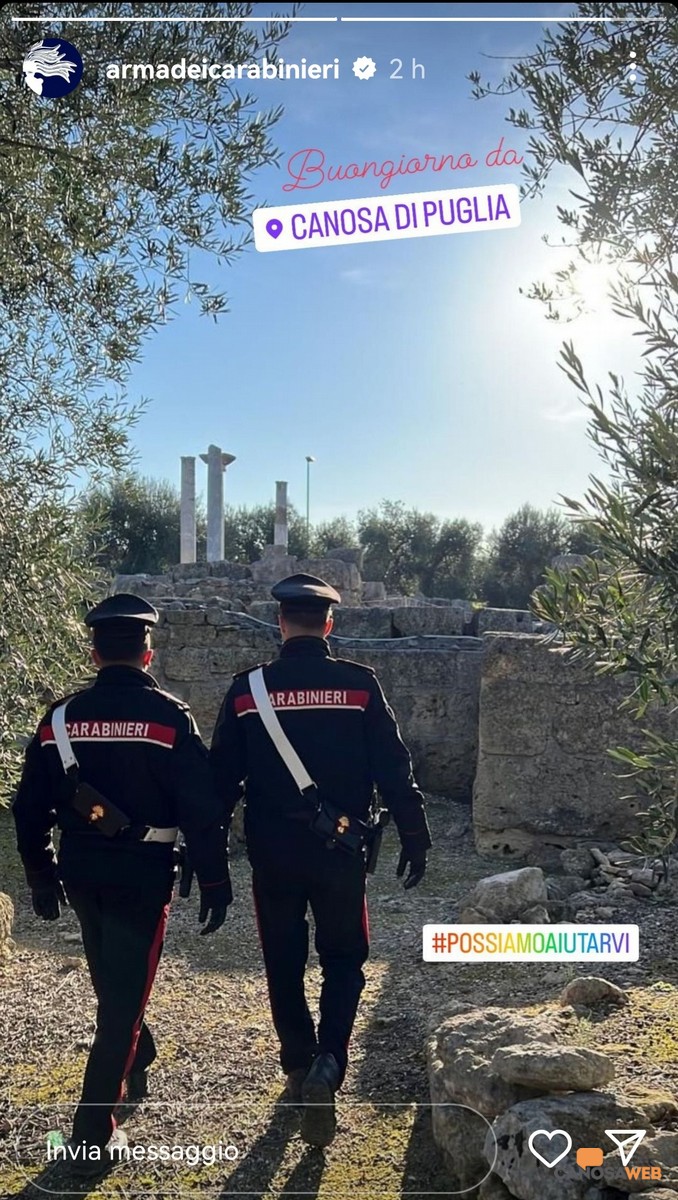 Carabinieri: Buongiorno da Canosa di Puglia