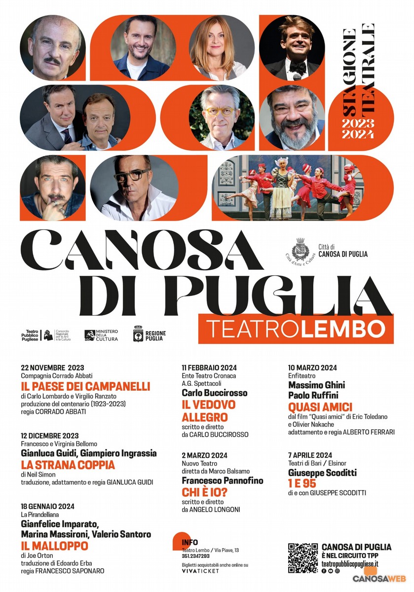 Canosa di Puglia Stagione Teatrale 2023/24