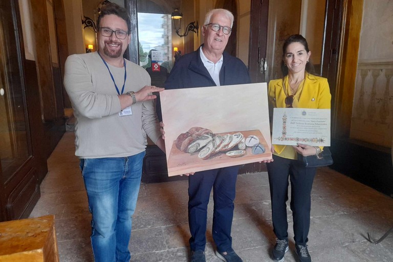 Il “Pane a prosciutto” nel dipinto di Romina Mazzotta