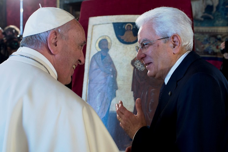 Papa Francesco e Sergio Mattarella