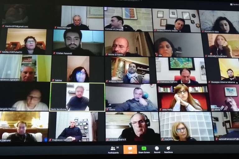 2020 Consiglio comunale Canosa videoconferenza