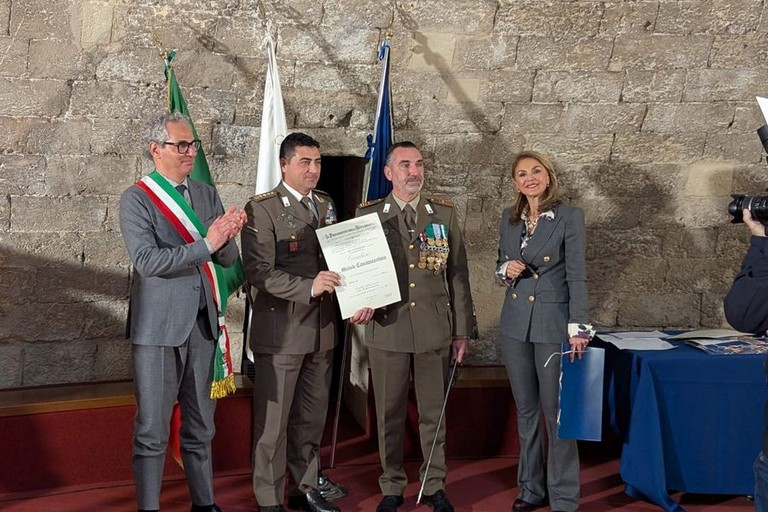 Il Primo Luogotenente Michele Casamassima, Cavaliere al Merito della Repubblica Italiana