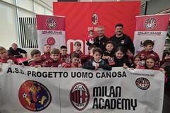 Daniele Massaro incontra i piccoli dell'Academy Milan- Progetto Uomo Canosa