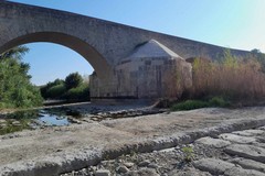 Canosa: Il fiume Ofanto in secca