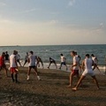 Il Canosa si allena sulla spiaggia di Barletta