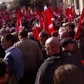 Cgil Cisl e Uil Bat in piazza a Trani contro la crisi