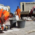 Canosa:  manutenzione stradale in Piazza della Repubblica e Corso San Sabino