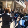 La protesta dei parrucchieri a Barletta