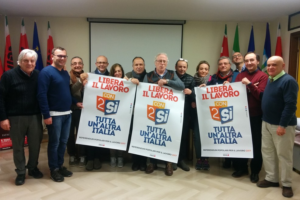 Cgil Bat “Con 2 Sì”