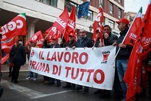 Corteo Sindacati