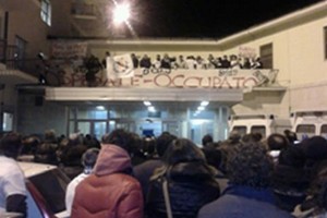 Manifestazione Ospedale Canosa 15 Gennaio