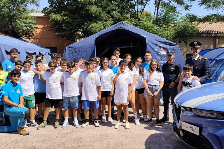Montegrosso: Polizia al campo scuola Misericordia