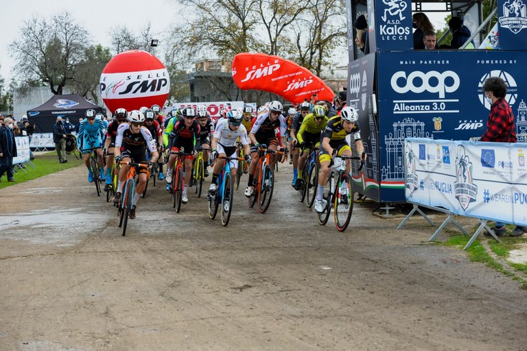 Lecce Tricolori Ciclocross  partenza gara élite